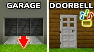 7 SIMPLE WORKING HOUSE BUILDS in Minecraft Bedrock