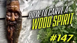 How to Carve a Wood Spirit #147 | Crooked Chisel TV | Learn to Carve #art #artist #woodcarving