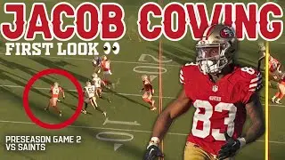 49ers rookie WR Jacob Cowing - every target vs Saints (Preseason game 2)