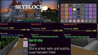New Hypixel Skyblock QOL update - Wardrobe, fishing etc update information