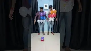 Roll Dice 🎲 With Multi Colour Pop Balloon Challenge #shorts