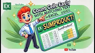 How to Count Cells with Matching Text in Excel Using SUMPRODUCT #excelfunction