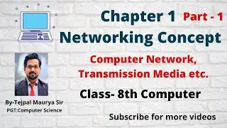 Class 8 Computer | Chapter 1 Networking Concept | Part 1 | Computer Network