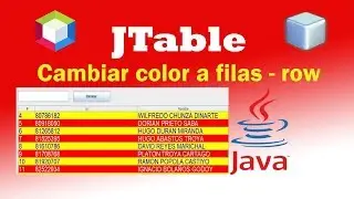 Cambiar color a las filas de una Tabla en Java NetBeans