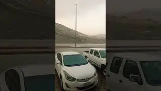 Saudi Arabia makkah tofani bahris #waterfall #bigrain #rain #makkah