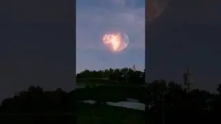 Нейтронная звезда рядом с луной ( ненастоящая)#шорты