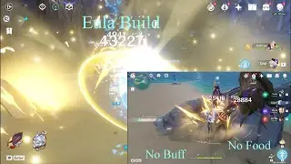 Genshin Impact Eula Phy DMG Build | C0 | Bloodstained & Pale Flame | F2P