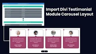 How to Install Divi Testimonial Module Carousel Layouts | Step-by-Step Guide