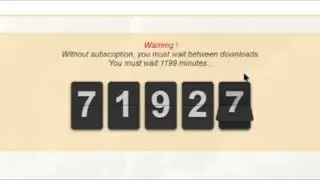 you must wait between downloads