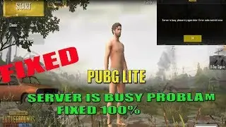 Solved  PUBG Lite Server is busy ProblemFixed 100%  How to fix Pubg mobile lite server Problem