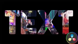 How To Add VIDEO in TEXT | Davinci Resolve