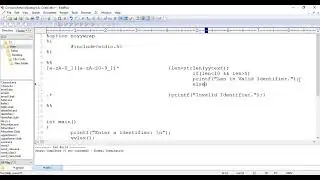 LEX Programming | Identifier with condition | Compiler Design | বাংলা