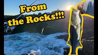 Striper Fishing While Dodging BIG SWELLS