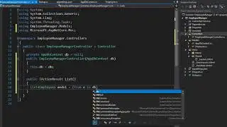 Beginning .NET Core MVC, Razor, API, Blazor, Azure Course - Creating Employee Mangr Controller 12/34