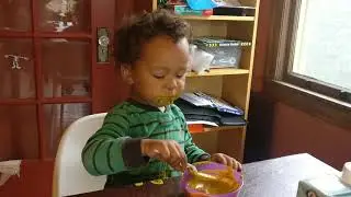Cutest baby in the World Dances to My Little Pony Eating Vegan soup