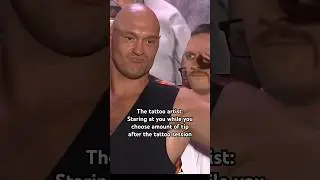 The tattoo artist: Staring at you while you choose amount of tip after the tattoo session