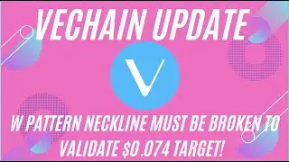 VECHAIN / VET W PATTERN NECKLINE MUST BE BROKEN TO VALIDATE $0.074 TARGET!!