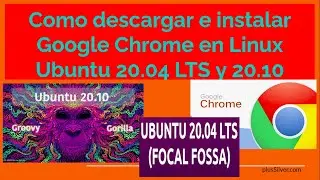 Descargar e Instalar Google Chrome en Linux Ubuntu 20.10 Groovy Gorilla -20.04 LTS Focal Fossa  2020