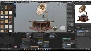 modeling a gramophone in blender 2 8 timelapse video