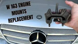 How to replace the engine mounts on an ML class W163 Mercedes. Tips and tricks included.