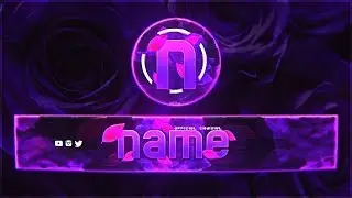 FREE ROSE YOUTUBE BANNER + LOGO TEMPLATE | PHOTOSHOP