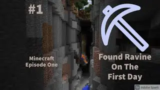 I found ravine on my very first day 😎 in Minecraft ||Minecraft #1