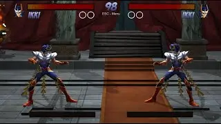 Saint Seiya Unity Game By Mugenation Test Phoenix Ikki Moveset and call assist Seiya