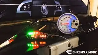 Chr0m3 x MoDz - Forza 4 Real Autometer Tacho + LED speed, gears, RPM