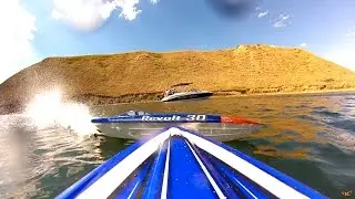 RC ADVENTURES - Boat Crash - Traxxas Spartan Dies & Aquacraft Revolt 30 Wins the Day!