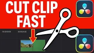 How to CUT A CLIP in DaVinci Resolve (2 Easy Methods!)