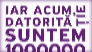 Moldcell - suntem 1000000 - Kinetic Typography