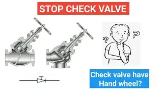 Stop Check Valve | Check Valve Types | Piping