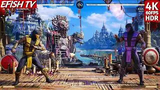 UMK3 Scorpion vs UMK3 Rain (Hardest AI) - Mortal Kombat 1
