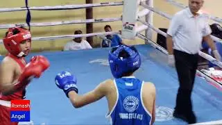 Final 61 Kg Winner Romash Shrestha (RDS Boxing Club) vs Angel Lama (Cgg) ASBC School & Junior Boxing
