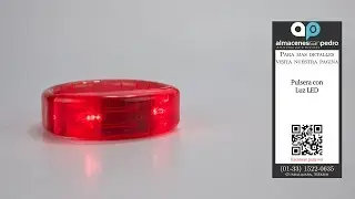 Pulseras Rojas con Luz LED para Fiestas