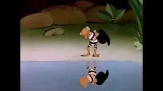 А гном идет купаться