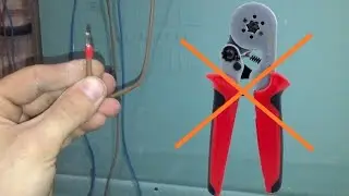 How to crimp a terminal without a crimper. Easy way. How to crimp a terminal without a special to...