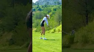 언제나 한결 같은‼️ 아이언 티샷 🏌‍♀️ KLPGA PRO 박송이 #골프스윙