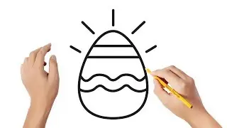 How to draw an Easter egg 🥚 | Easy drawings