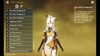 Ningguang voice-over: More About Ningguang: IV  (Genshin Impact eng)
