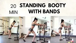 Standing Booty Workout // Band Workout Pilates // Band Workout for Glutes // Band Workouts for Legs