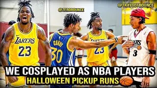 NBA ALL STARS AT LA FITNESS... (HALLOWEEN HOOPS w/ @ZeroBounce1 AND @traygotbounce )
