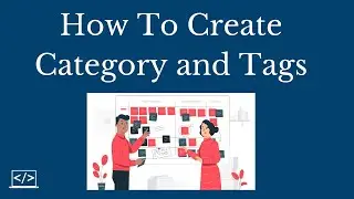 How to create Category and tags