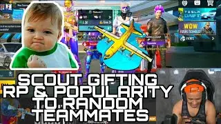 Scout Gifted RP & popularity to his Random FANS😍| Scout met most funny randoms ever