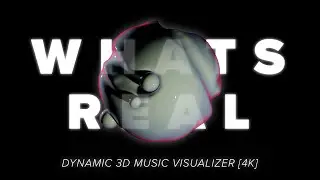 Whats Real - Novembers | AUDIO VISUALIZER 4K MUSIC VIDEO | ABSTRACT BLENDER DYNAMIC PAINT ANIMATION