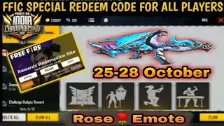 Free Fire Redeem Code Today | 25 October Redeem Code Free Fire | FF Redeem Code Today 25 October