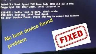 How To Fix Dell No Boot Device / No Bootable Device / Boot Device Not Found / technical bhatti24