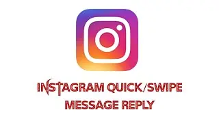 how to swipe reply message in Instagram