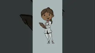 Como desenhar uma MÉDICA - desenho fácil passo a passo