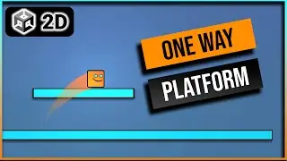 Unity 2D ONE WAY PLATFORM | Unity Platform Effector 2D